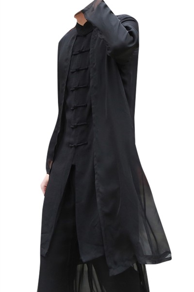 Online Custom fashion youth Kungfu shirt Han suit men's Chinese Style Men's costume ancient style ancient costume long shirt Chinese style robe linen suit Kungfu SHIRT CREW drama suit  SKF006 detail view-2